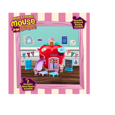 Millie & Friends Mouse in The Red Apple Schoolhouse