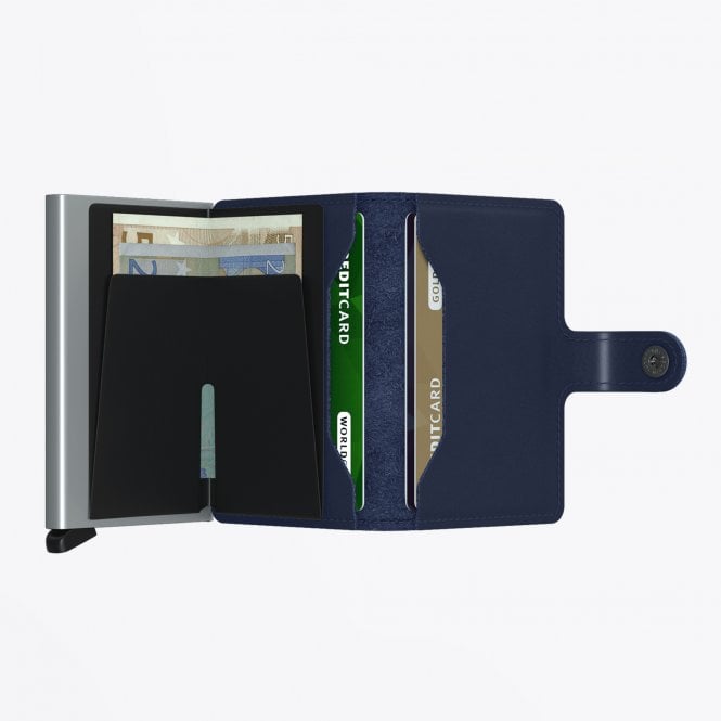 Secrid Mini Wallet Original Leather Navy