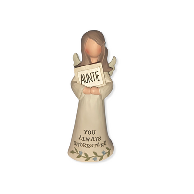Feather & Grace Angel Figurine Auntie You Always Understand Guardian Angel mulveys.ie nationwide shipping