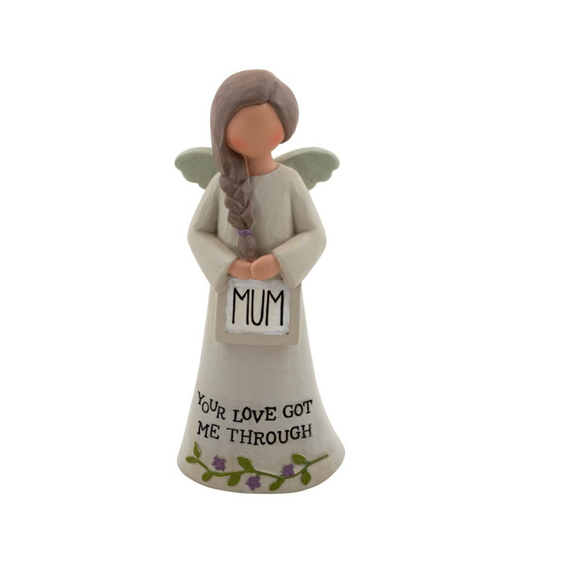 Feather & Grace Angel Figurine Mum Your Love Got Me Through Guardian Angel mulveys.ie nationwide shipping