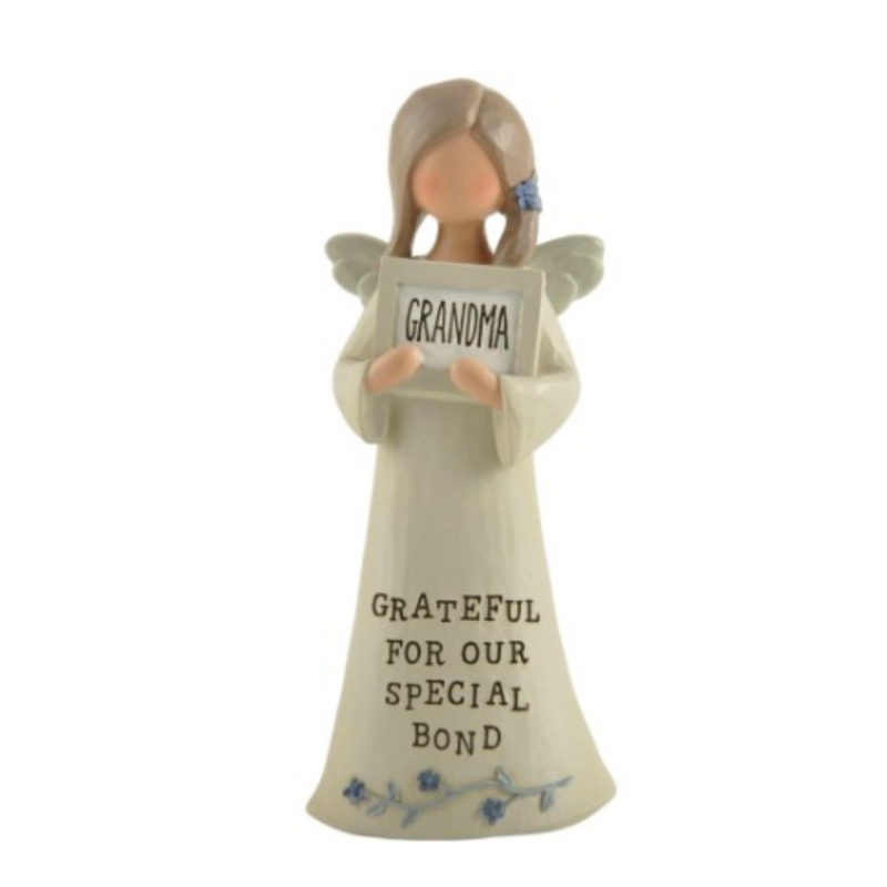 Feather & Grace Angel Figurine Grandma A Special Bond Guardian Angel mulveys.ie nationwide shipping
